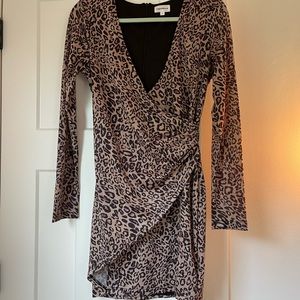 Super Down leopard dress